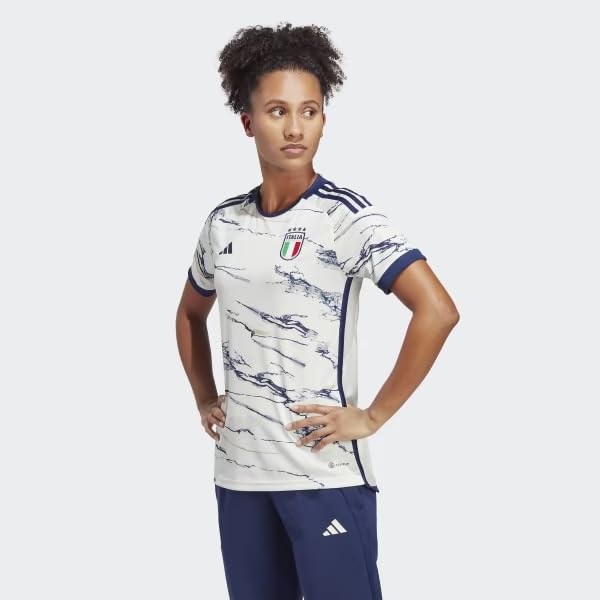 ADIDAS Women's Italy 23 Away Jersey, Off White, Medium