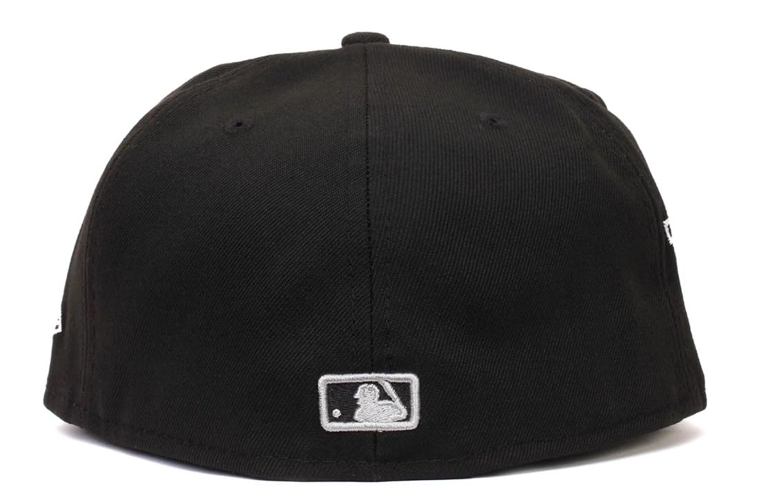 New Era Chicago White Sox 59FIFTY Fitted Cap, Hat Black White (US, Numeric, 7 1/2, Black/White)