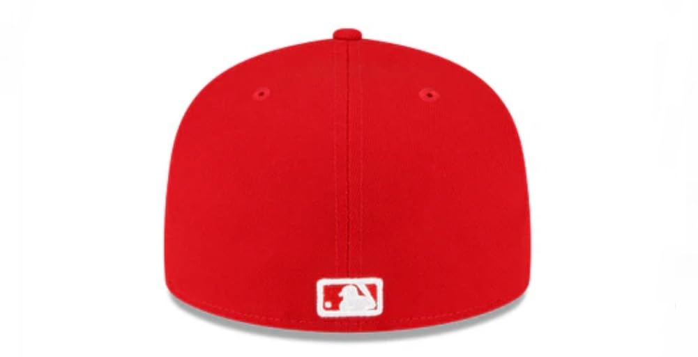 New Era Florida Marlins Scarlet Red White 1997 WS Side Patch 59Fifty Fitted (US, Numeric, 7 1/2, Scarlet Red)