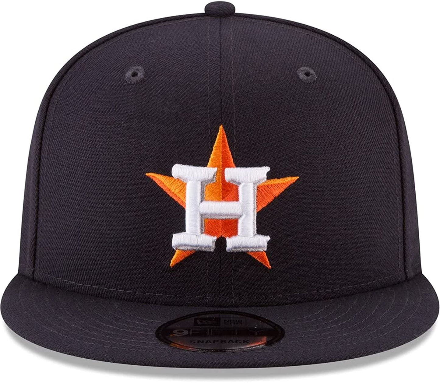 New Era Unisex-Adult MLB 9Fifty Team Color Primary Logo Adjustable Snapback Hat Cap One Size Fits All - Houston Astros Navy