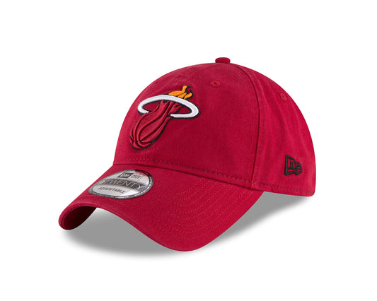 NBA Miami Heat Adult Men NBA Core Classic 9Twenty Adjustable Cap,OSFA,Red