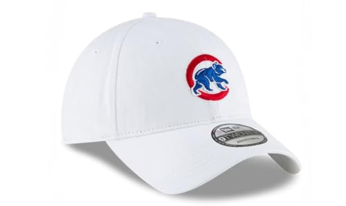 Chicago Cubs MLB Core Classic Primary Relaxed Fit 9TWENTY Hat - White | Adjustable