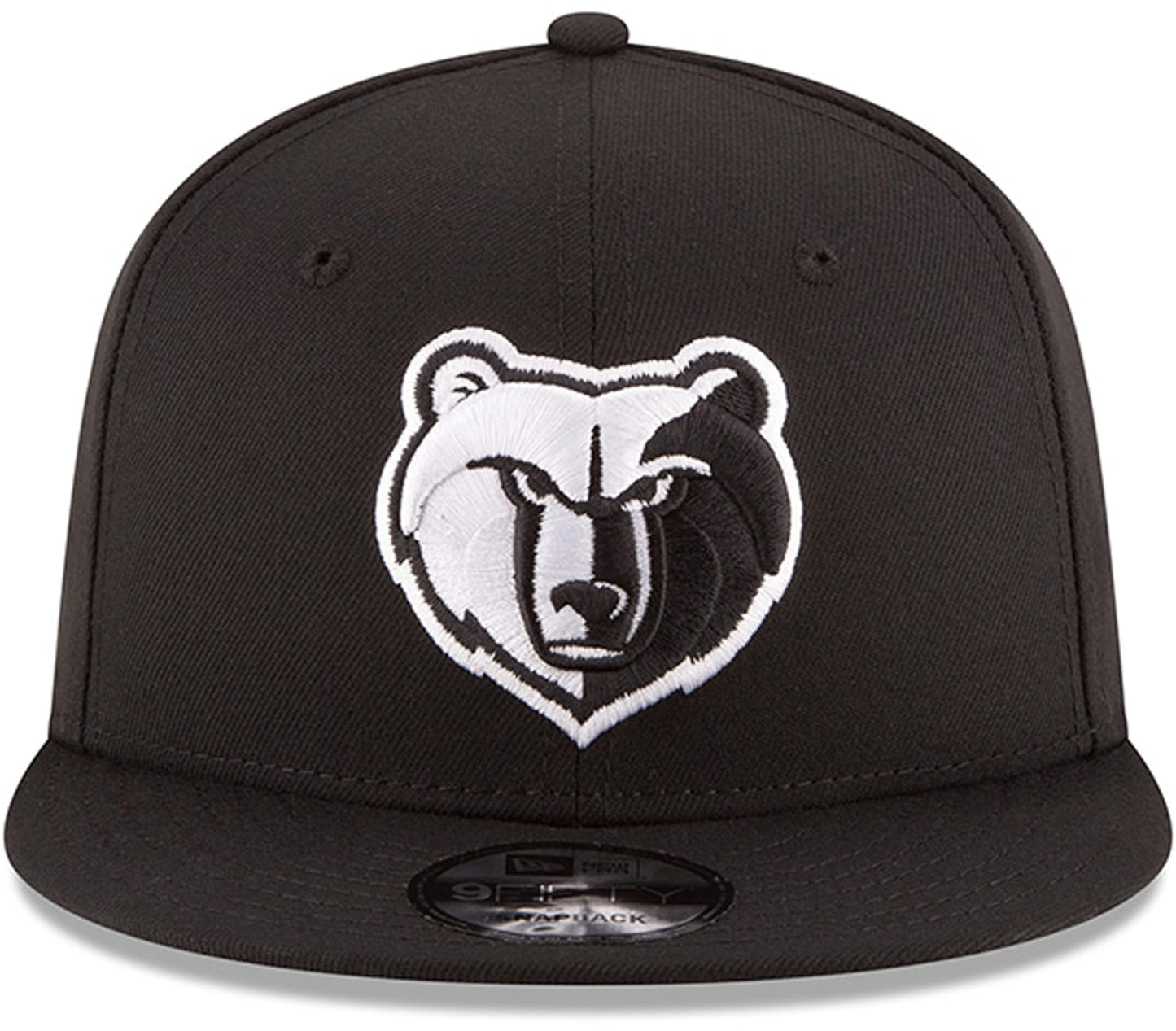 New Era NBA 9FIFTY Black White Adjustable Snapback Hat Cap One Size Fits All (Memphis Grizzlies)