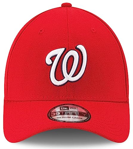 New Era MLB Team Classic 39THIRTY Stretch Flex Fit Hat Cap (as1, Alpha, m, l, Washington Nationals)