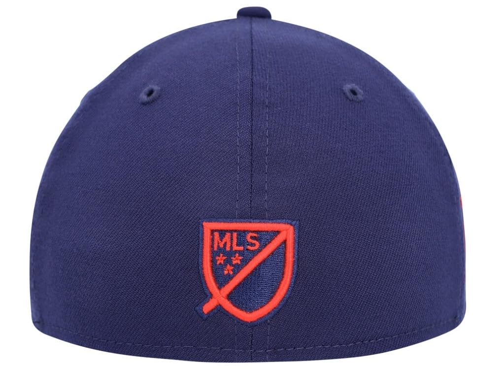 New Era Men's Chicago Fire Navy Kick Off 39THIRTY Flex Hat (US, Alpha, Small, Medium, Navy)
