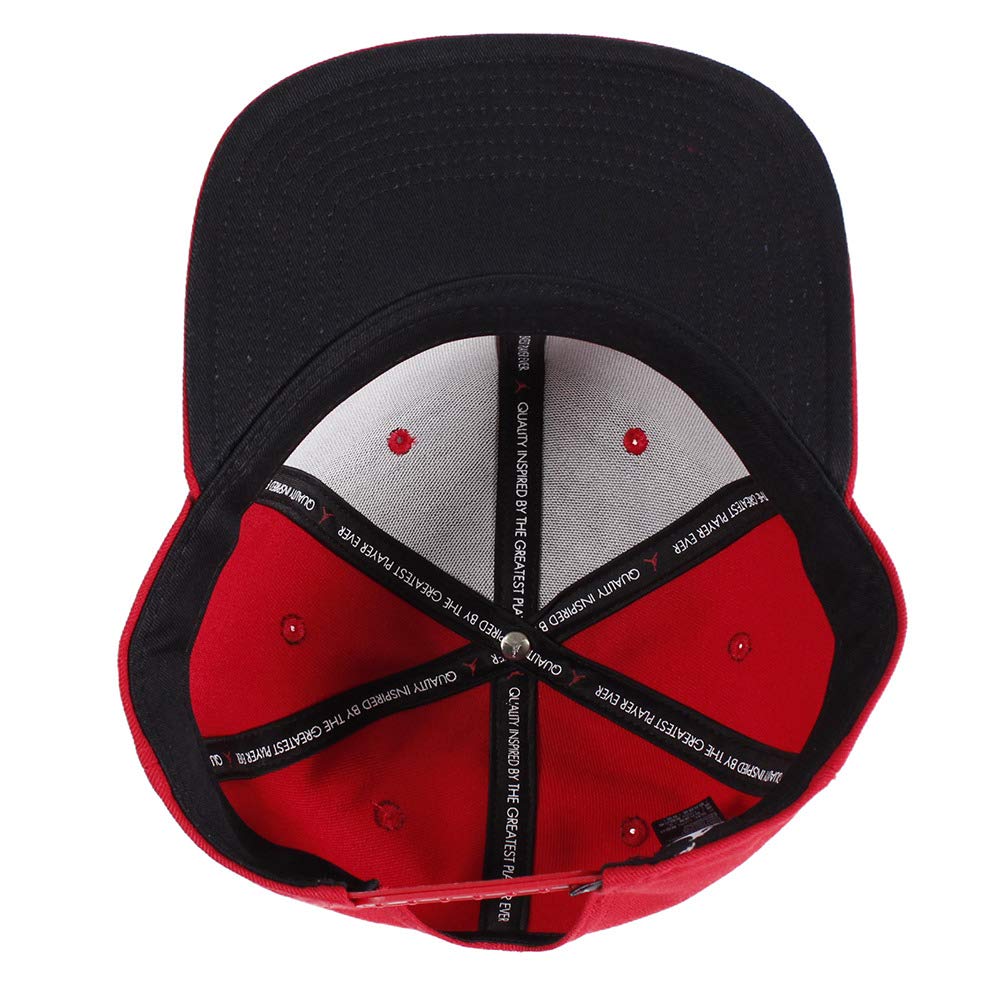 NIKE Men's Jordan PRO Jumpman Snapback, Gym Red/Black, One Size