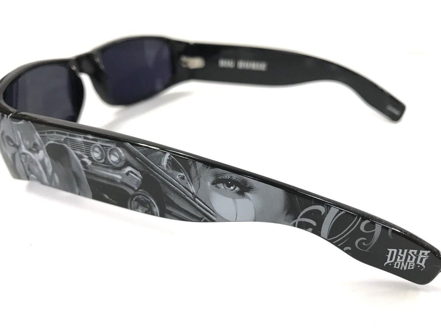 DYSE ONE Shades Pit Bull Impala Black Grey Sunglasses California Lowrider Style