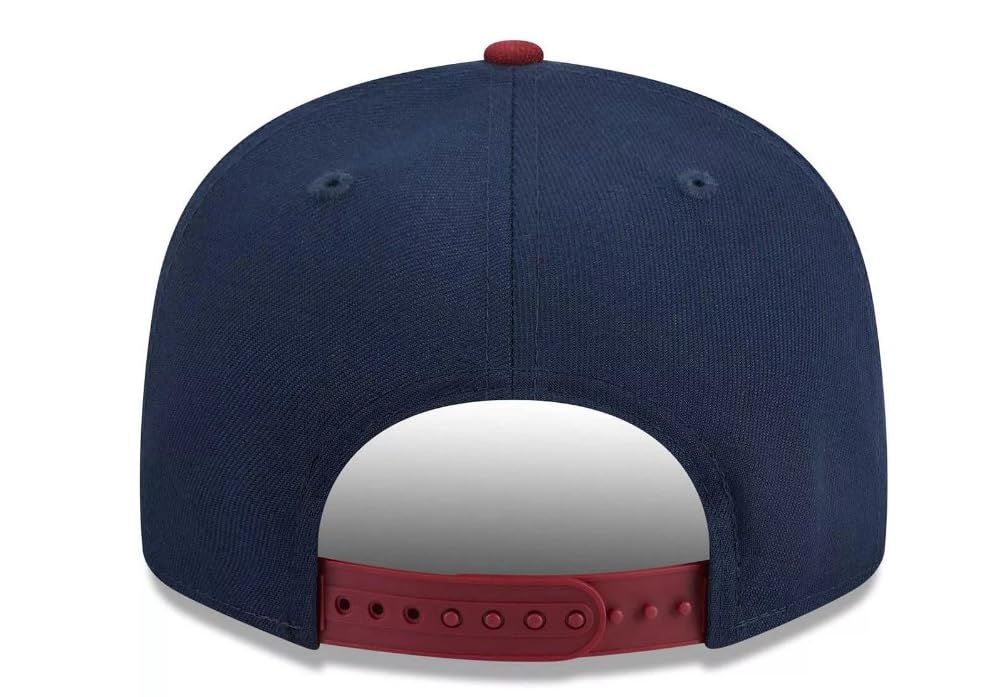 New Era Men's Navy Tampa Bay Rays Two-Tone Color Pack 9FIFTY Snapback Hat Burgandy