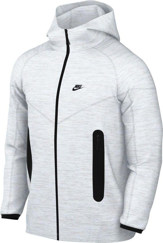 Nike Sportswear Tech Fleece Windrunner Men's Full-Zip Hoodie (Birch Heather/Black, FB7921-051) Size XX-Large