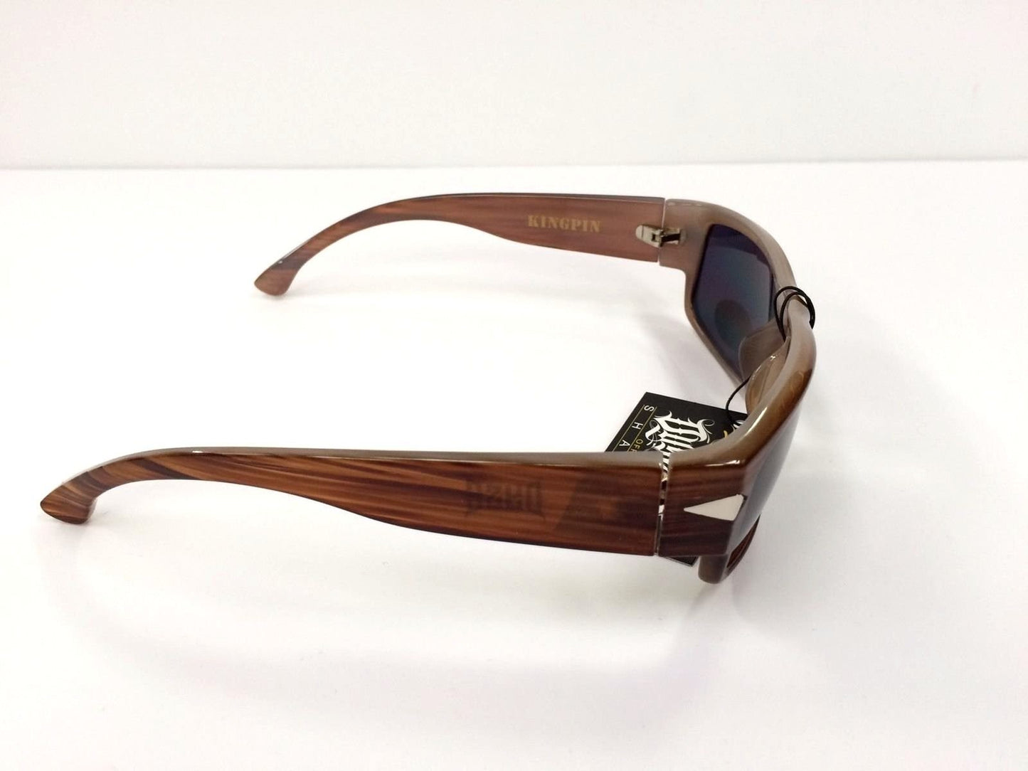 Dyse One Authentic Shades KingPin Wood Sunglasses California Lowrider Locs Style