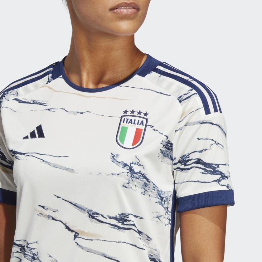 ADIDAS Women's Italy 23 Away Jersey, Off White, Large