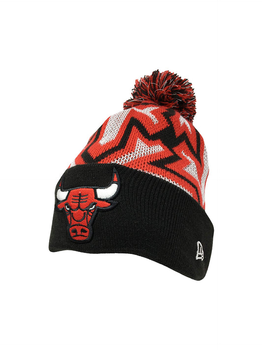 New Era Chicago Bulls Beanie (One Size, Red Glowflake)