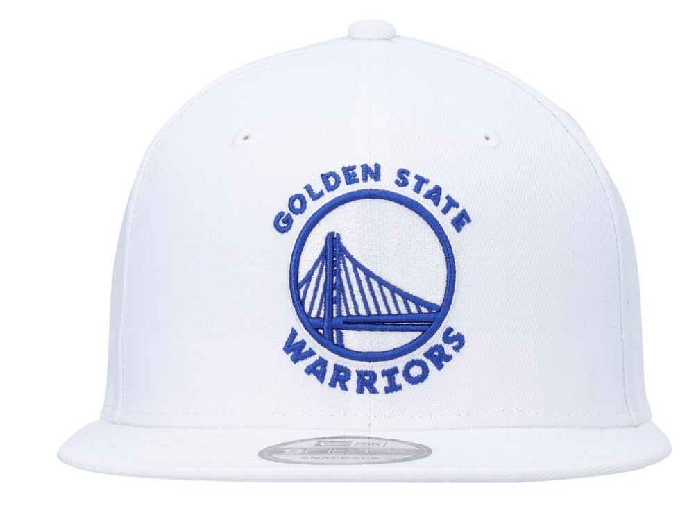 New Era Men's 70633233 White Golden State Warriors Color Pop 9FIFTY Snapback Hat