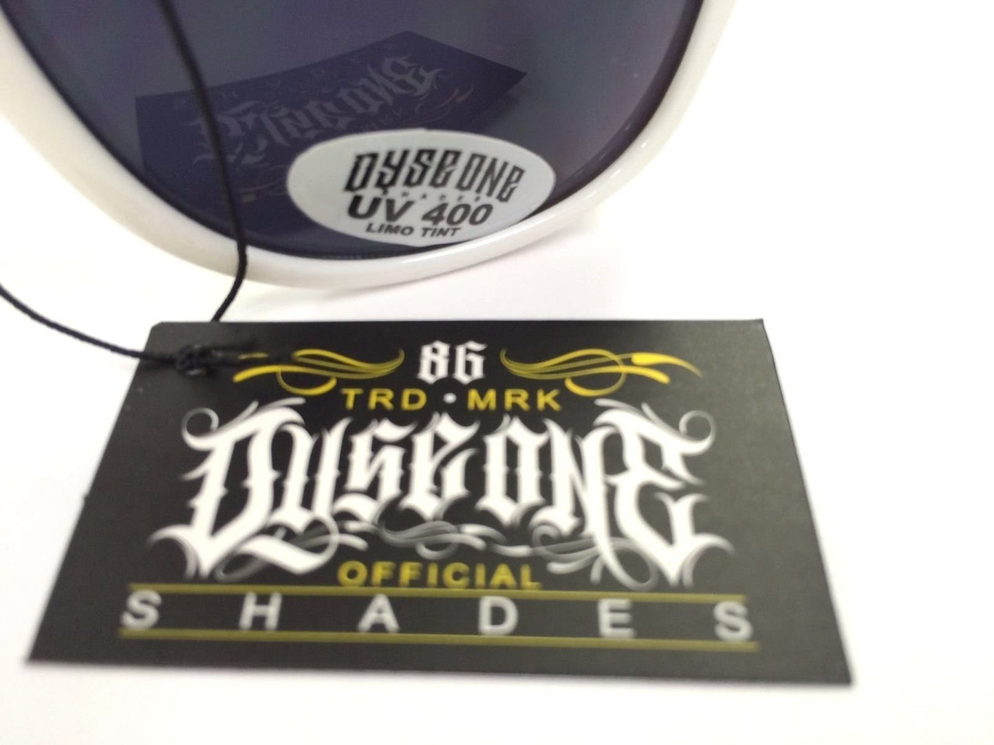 DYSE ONE Authentic Shades Johnson White Sunglasses California Lowrider Style