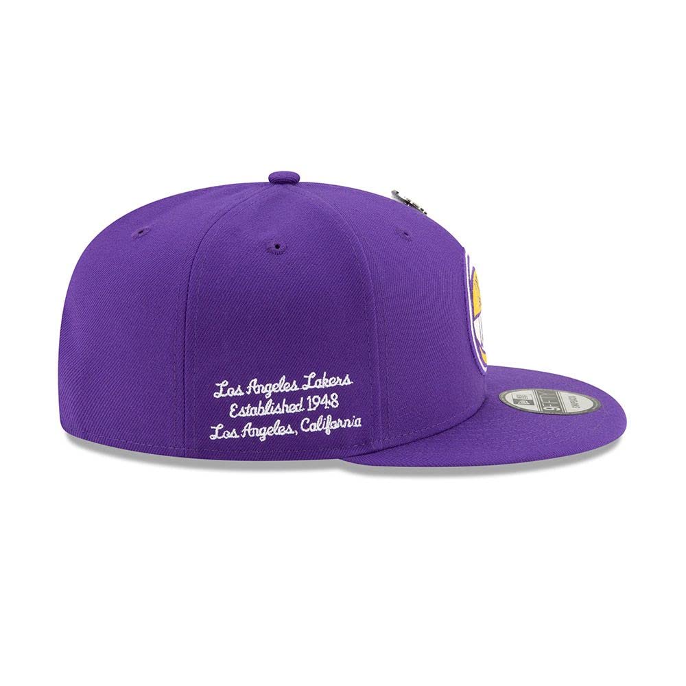 New Era NBA Men’s Los Angeles Lakers 2019 Official NBA Draft 9FIFTY Adjustable Snapback Hat Purple