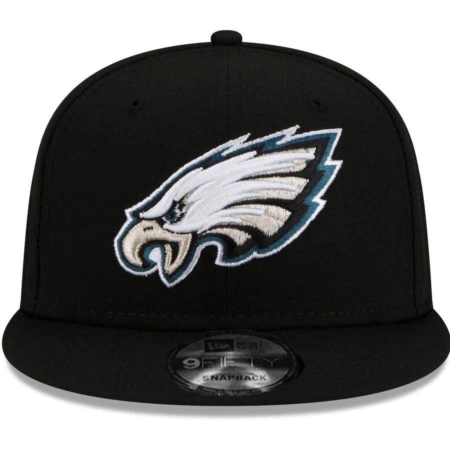 New Era 100% Authentic Exclusive Eagles 950 9FIFTY Snapback Cap Hat : One Size Fit Most (US, Alpha, One Size, Sideline Onfield) Black