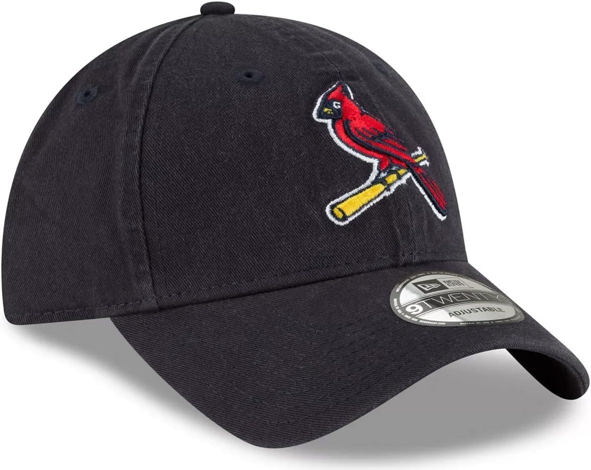 New Era Unisex-Adult MLB Core Classic 9TWENTY Team Alternate 2 Adjustable Hat Cap One Size Fits All - St Louis Cardinals Navy