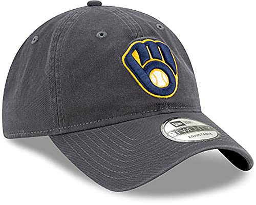 New Era Milwaukee Brewers Graphite Core Classic Twill 9TWENTY Adjustable Hat