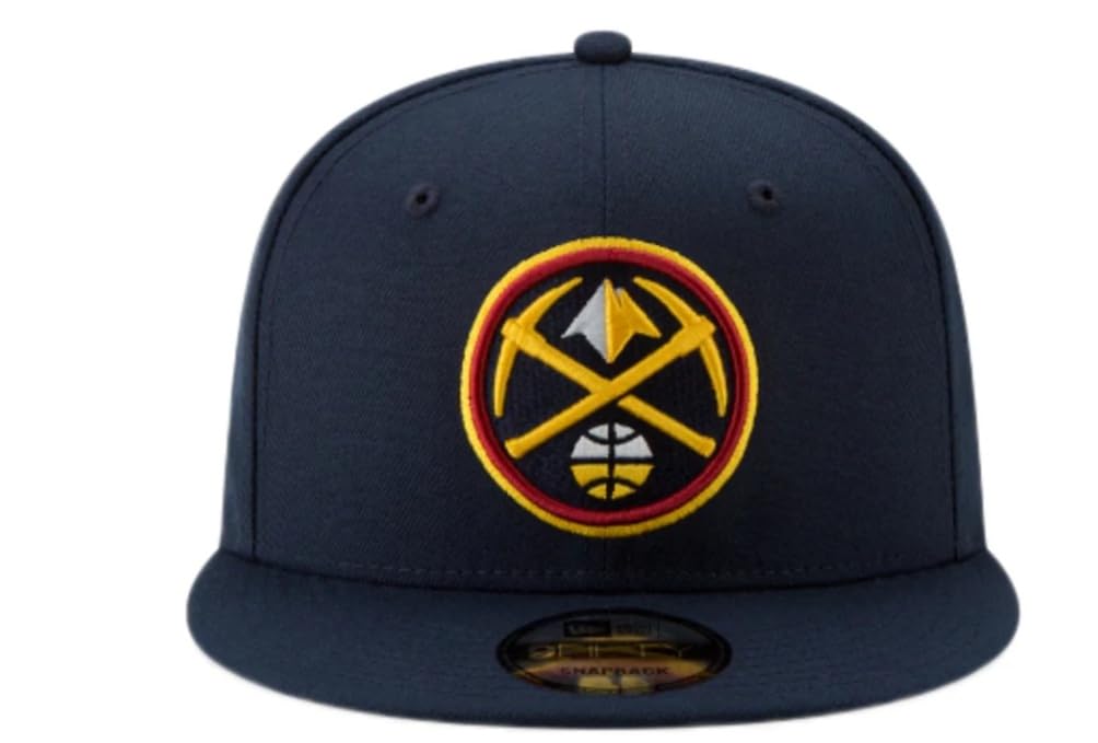 New Era Men's 70556855 9Fifty Denver Nuggets OTC Snapback Adjustable Hat Cap - Navy