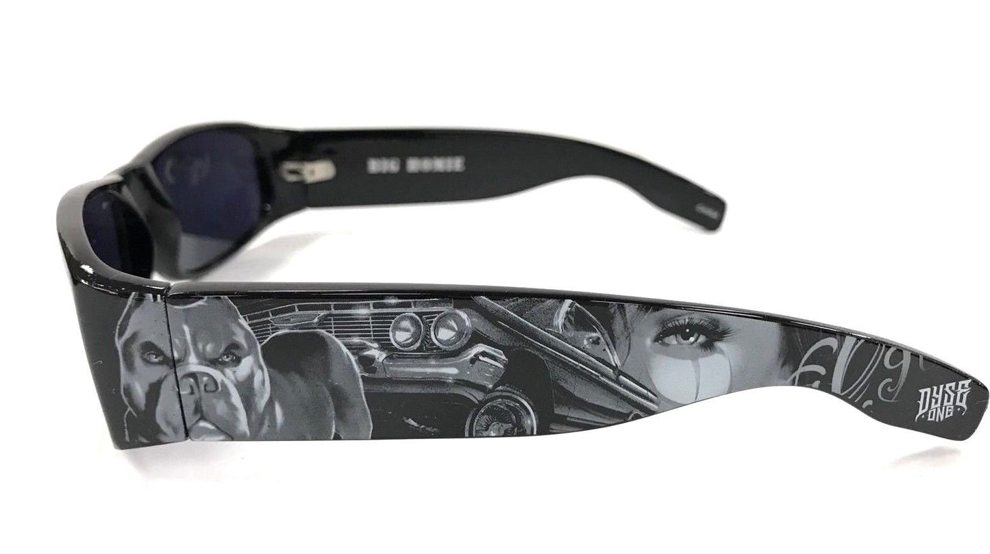 DYSE ONE Shades Pit Bull Impala Black Grey Sunglasses California Lowrider Style