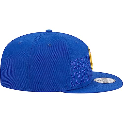 New Era Mens Draft 2023 9fifty Snapback Hat Cap (US, Alpha, One Size, Royal Blue, Golden State Warriors)