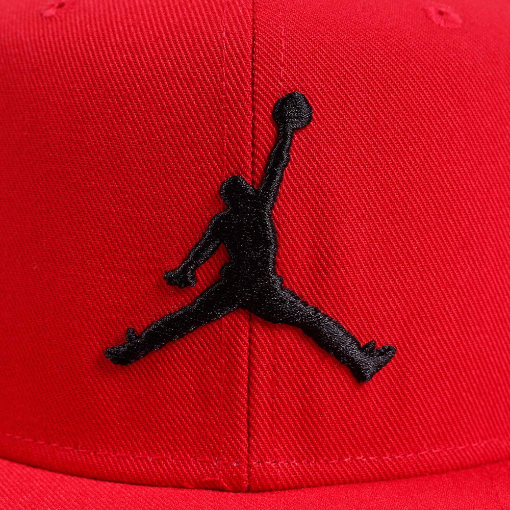 NIKE Men's Jordan PRO Jumpman Snapback, Gym Red/Black, One Size