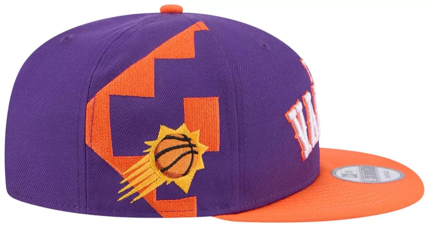 New Era Men's City Edition Adjustable 9FIFTY Snapback Cap - NBA Flat Bill Structured Baseball Hat