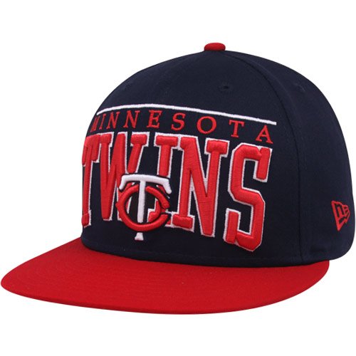 MLB New Era Minnesota Twins Navy Blue 9FIFTY Le Arch Snapback Adjustable Hat