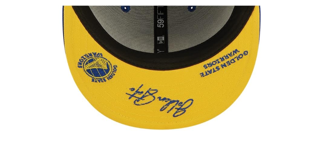 New Era 59fifty Golden State Warriors Identity Fit Fitted Hat Cap Men's Royal Blue (US, Numeric, 7 5/8, Royal Blue)