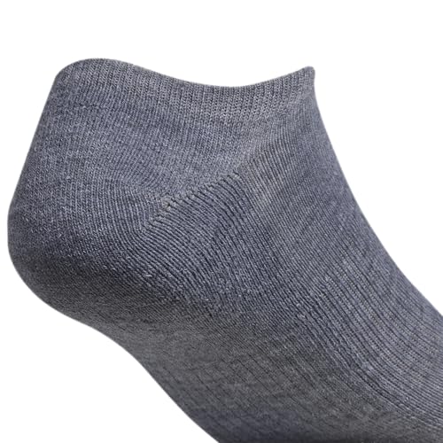 adidas Men's Athletic Cushioned Socks, 6-Pack No Show with Arch Support