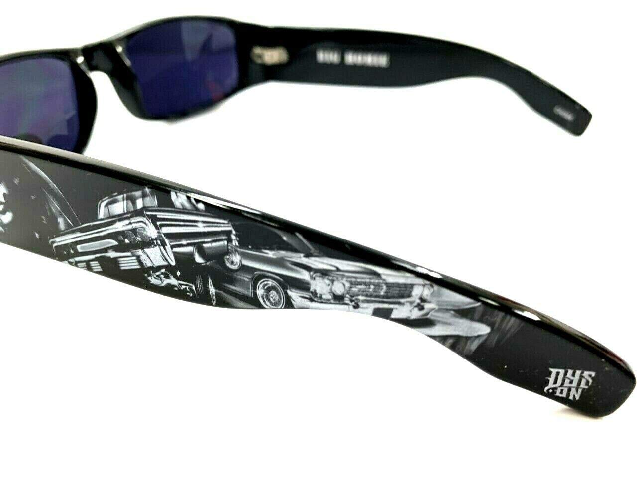 DYSE ONE Authentic Black Shades Charra Impala Car Sunglasses California Lowrider Locs Style