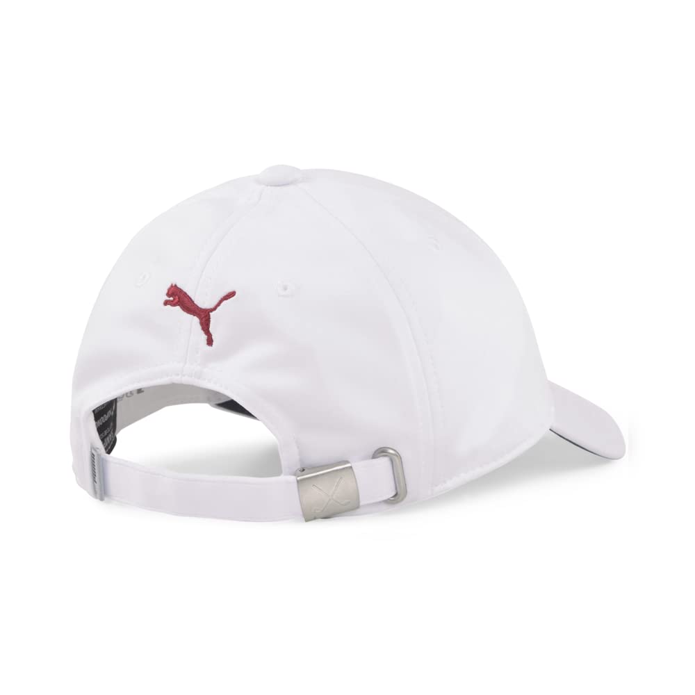 Puma Golf Women's Pars and Stripes P Classic Adj Hat, Bright White, One Size