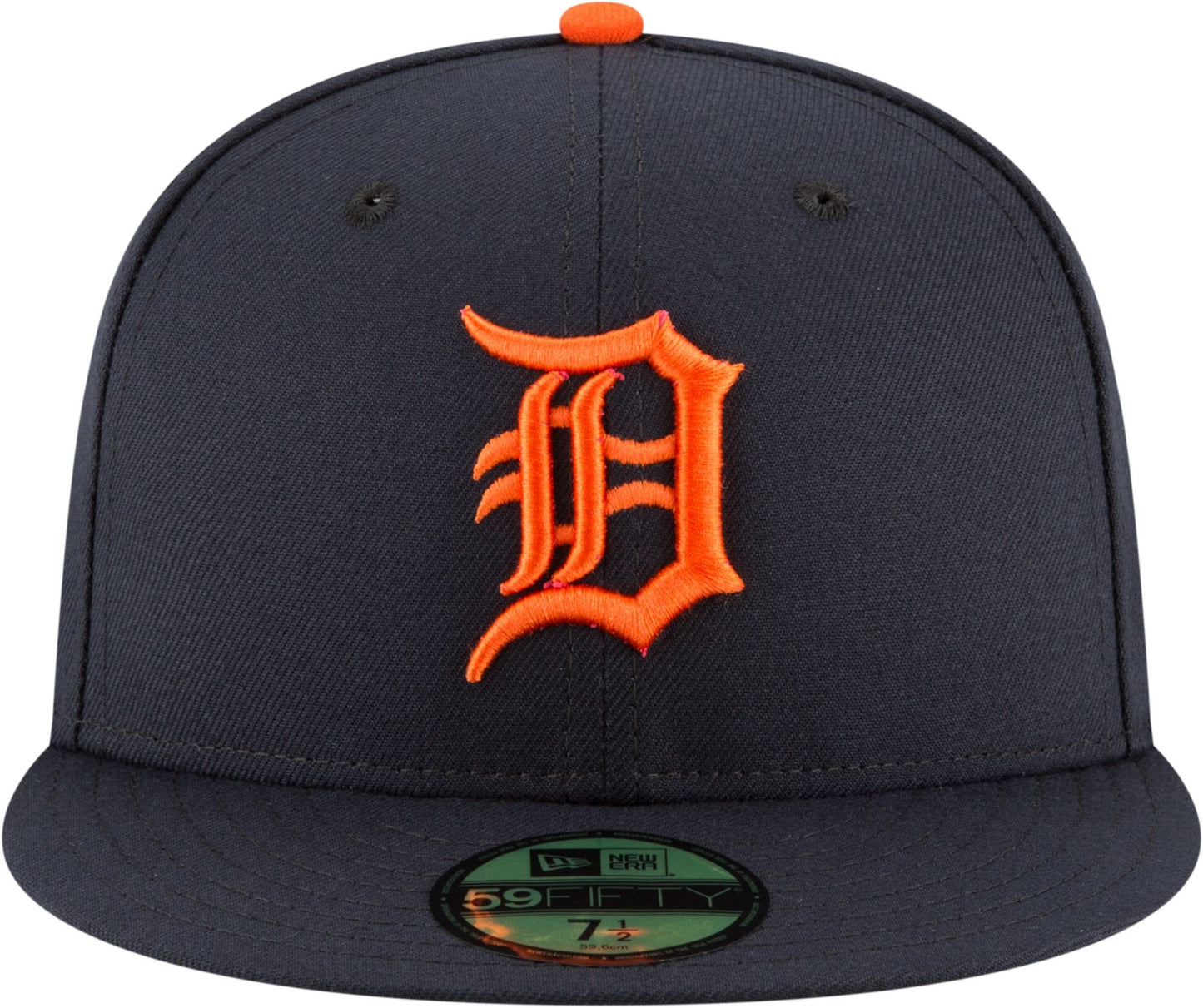 New Era 59Fifty Hat Detroit Tigers MLB Authentic Road Navy Blue Fitted Cap