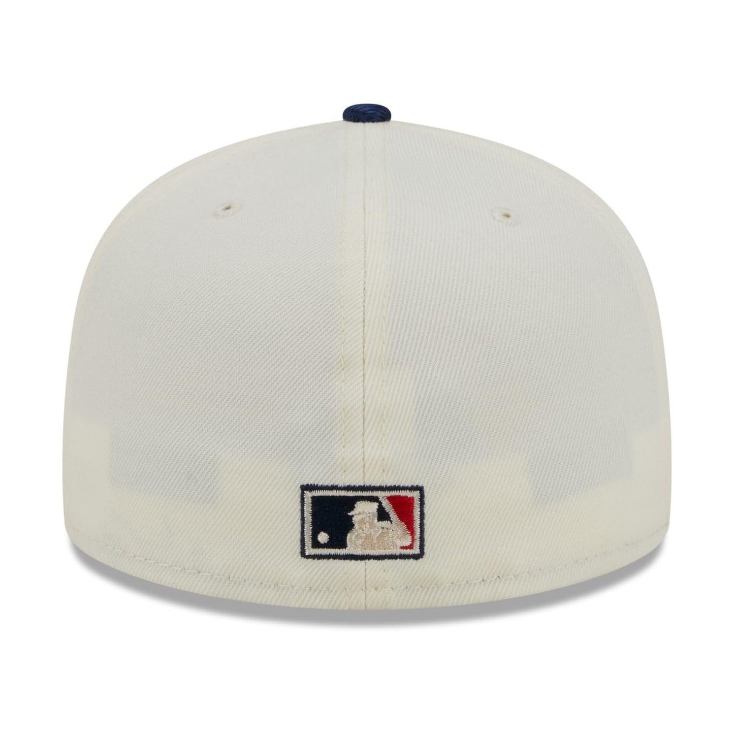 New Era Men's Cleveland Indians 59FIFTY Team Shimmer Fitted Hat - Cream/Blue