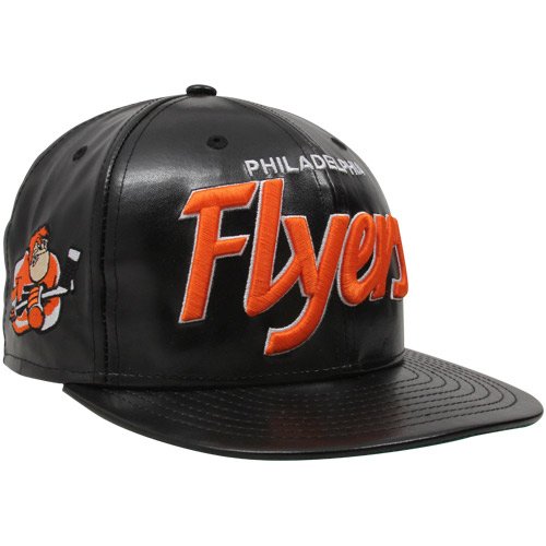 NHL New Era Philadelphia Flyers Team Script Redux Snapback Hat - Black