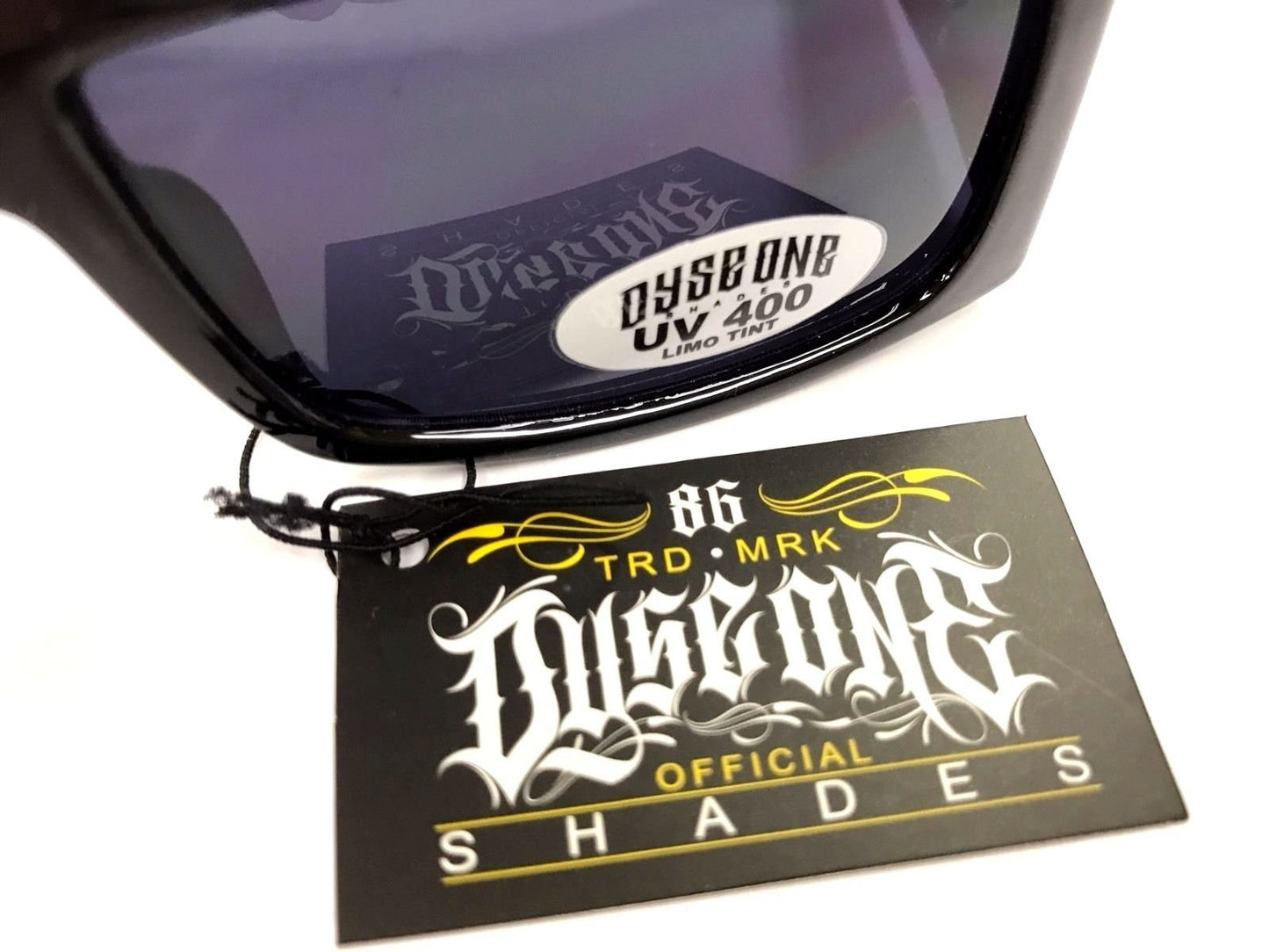 DYSE ONE Authentic Shades Showtime Black Sunglasses California Lowrider Locs Style