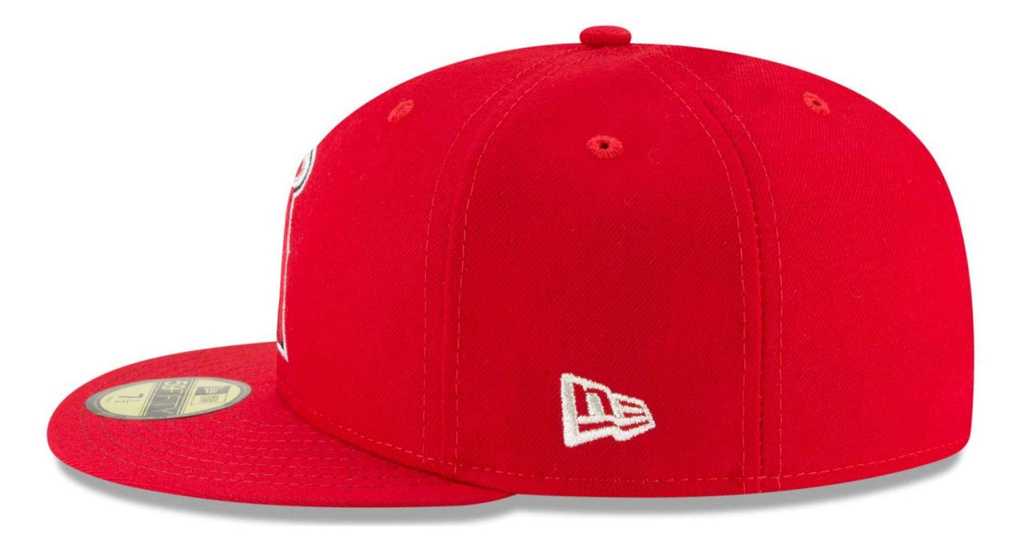 New Era Anaheim Angels Fitted 59Fifty On-Field Red Cap Hat