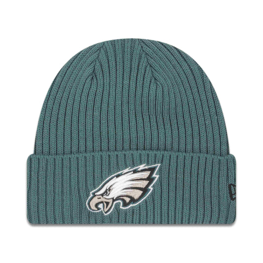 New Era Authentic Collection core Classic Cold Weather Cuffed Knit Beanie Skully Cap Hat One Size Fit Most (Eagles Philadelphia) Black