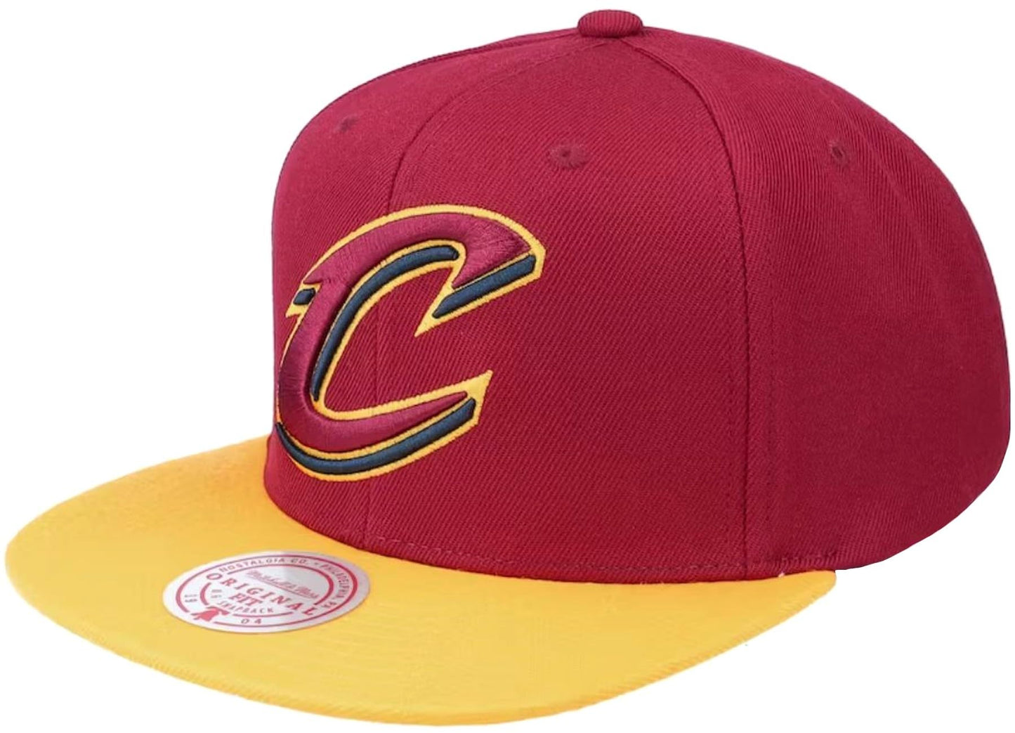 Mitchell & Ness Cleveland Cavaliers Core Basic Snapback Adjustable Hat Cap - Team Colors