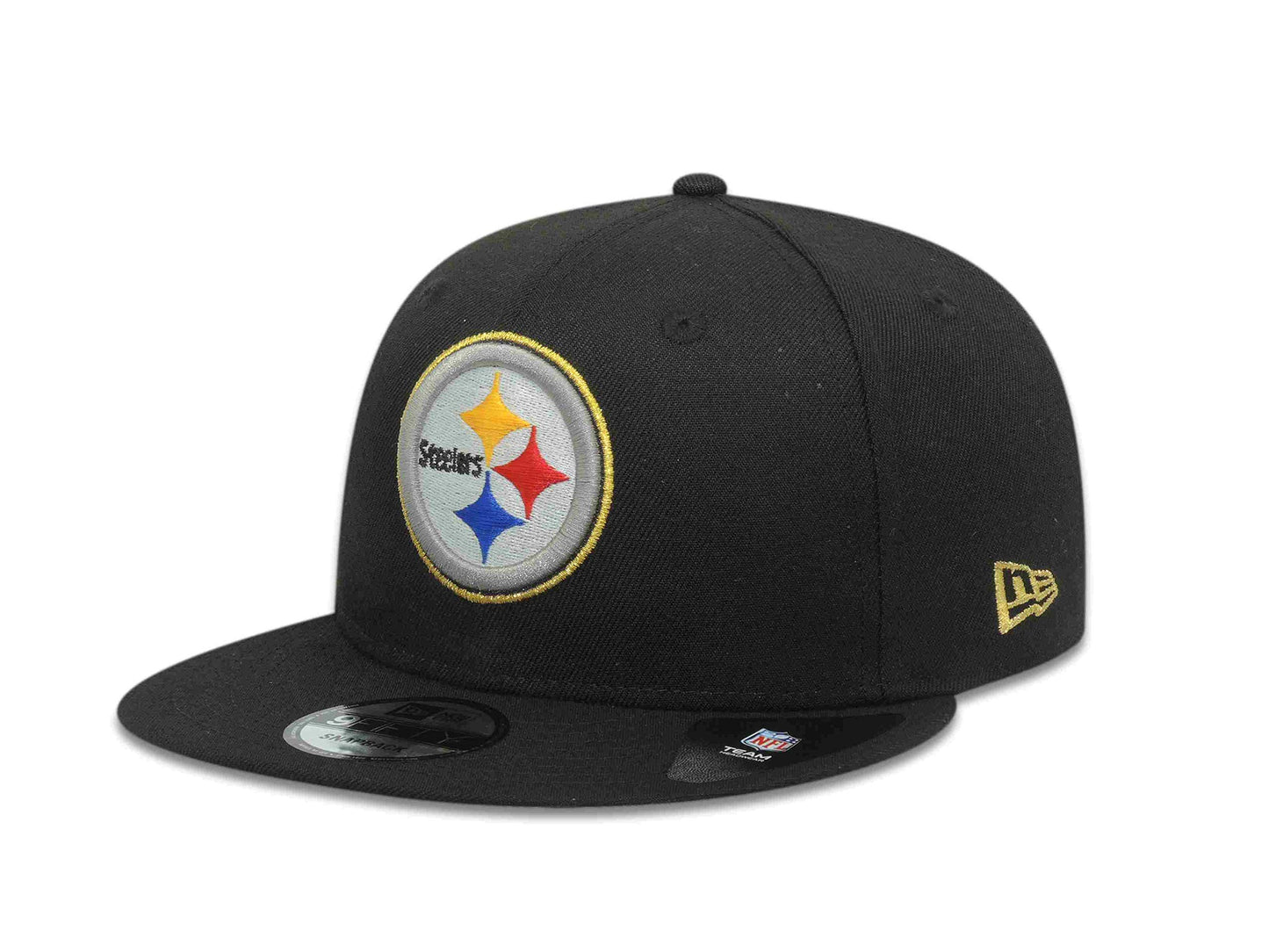 New Era 100% Authentic Exclusive Steelers 950 9FIFTY Snapback Cap Hat : One Size Fit Most (US, Alpha, One Size, Champions 6xSuperBowl) Black