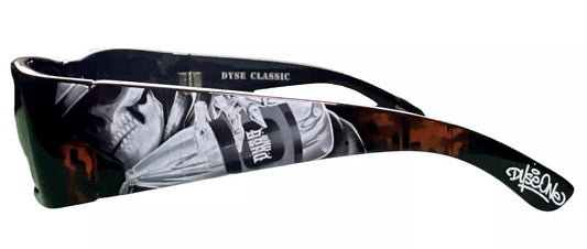 DYSE ONE Authentic Shades Pouring Honor Skull City Sunglasses California Lowrider Locs Style