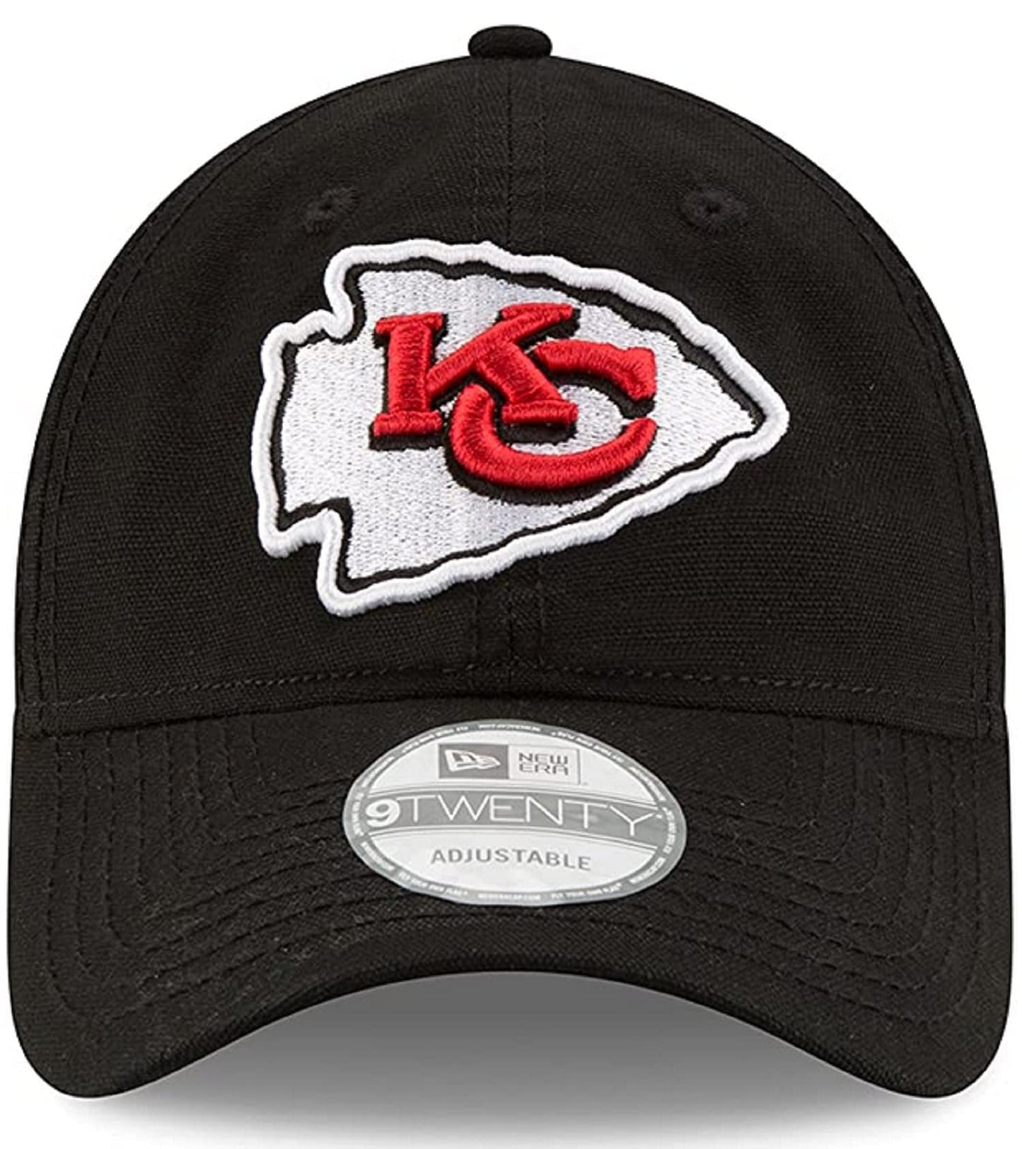 New Era Exclusive Men's Chiefs Adjustable Cap Hat One Size Fit Most Snapback/Velcro/Bucle Closure (Black Team Logo Buckle Closure)