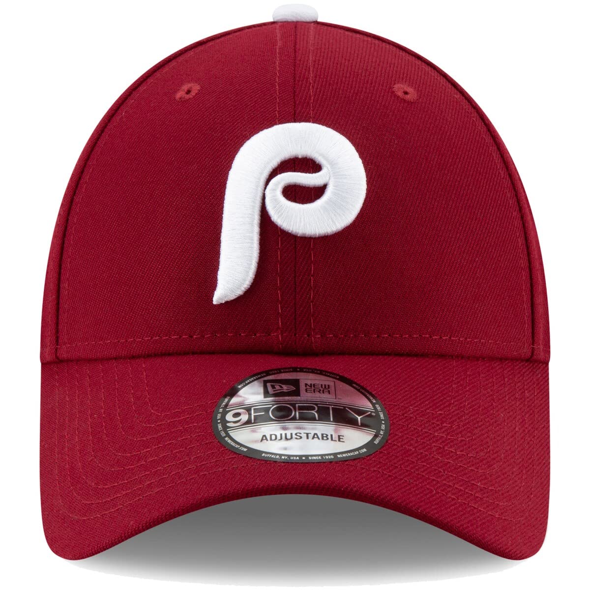 New Era MLB The League 9FORTY Adjustable Hat Cap One Size Fits All (Philadelphia Phillies Cooperstown Maroon)