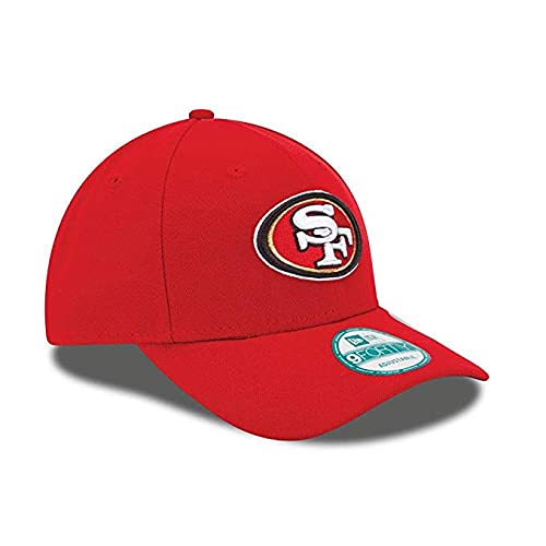 New Era Authentic 9Forty Adjustable Hat Dad Hat Velcro Closure- OSFM (49ers San Francisco Red)