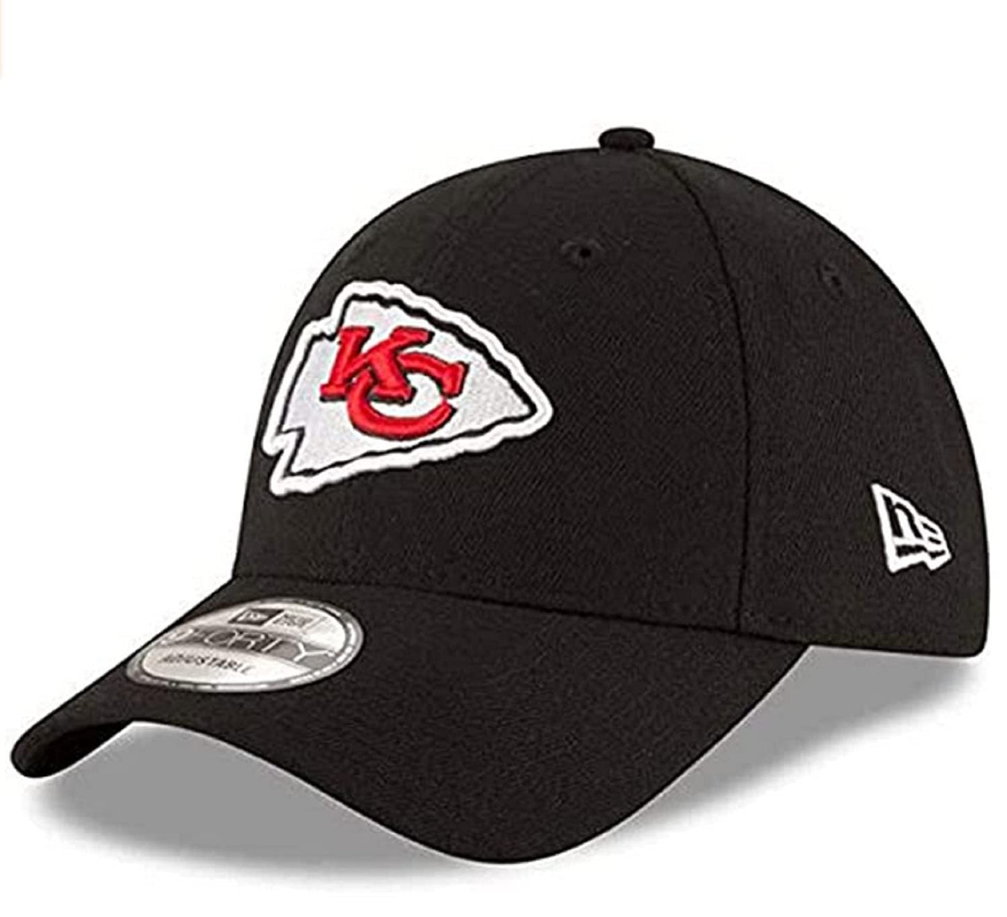 New Era Authentic 9Forty Adjustable Hat Dad Hat Velcro Closure- OSFM (Chiefs Kansas City Black)