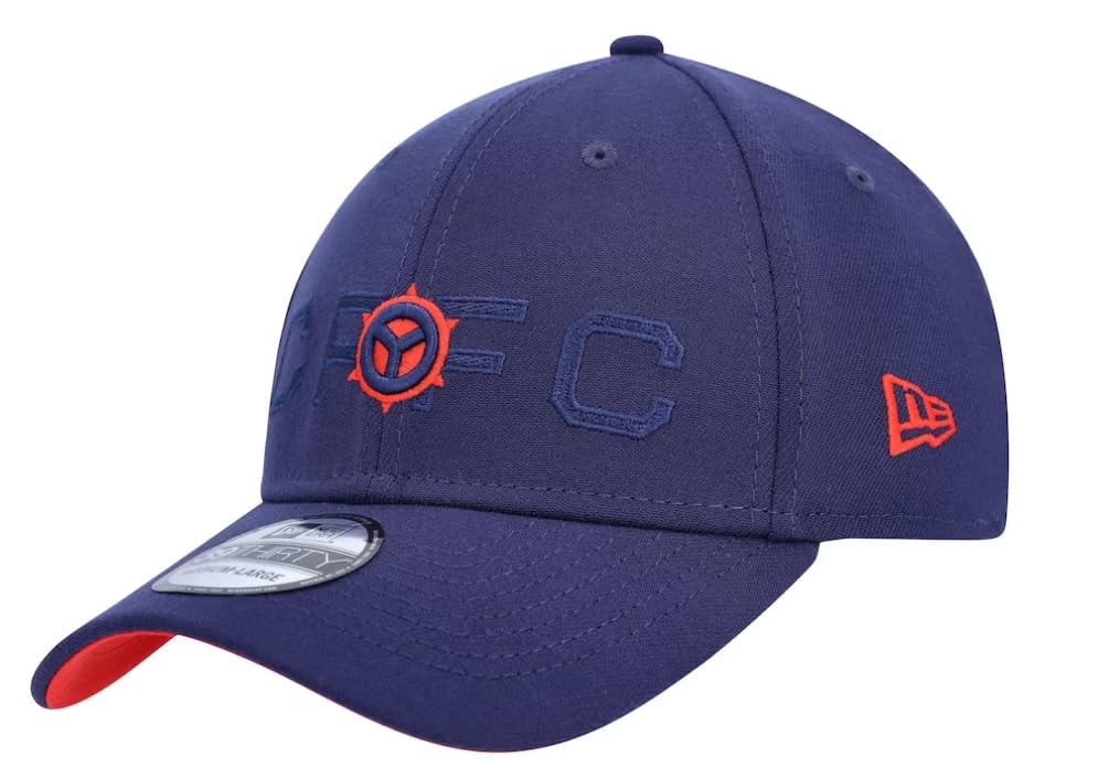 New Era Men's Chicago Fire Navy Kick Off 39THIRTY Flex Hat (US, Alpha, Small, Medium, Navy)