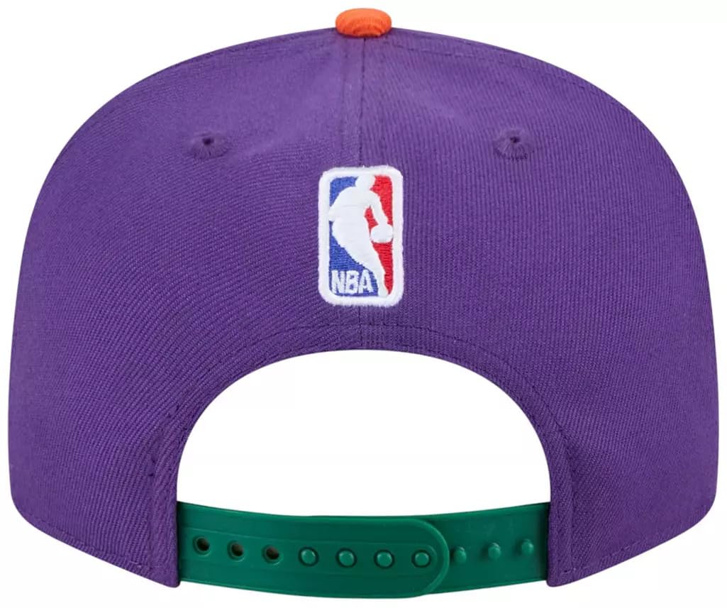 New Era Men's City Edition Adjustable 9FIFTY Snapback Cap - NBA Flat Bill Structured Baseball Hat