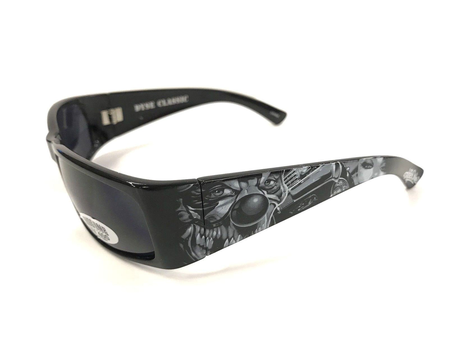 Authentic Dyse One Shades Scary Clown Car Payaso Black Sunglasses California Lowrider Style