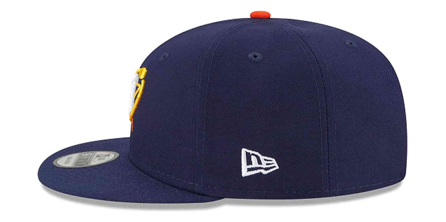 New Era Houston Astros 9FIFTY City Connect Snapback Cap, Adjustable Hat Navy Blue