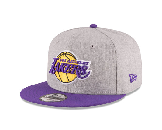 NBA Los Angeles Lakers Men's 9Fifty 2Tone Heather Snapback Cap, One Size, Heather Gray